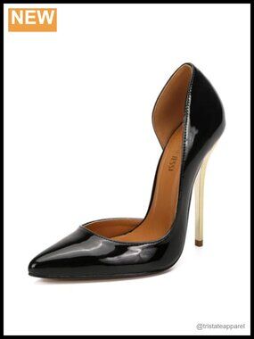 Pointed Toe Stiletto High Heel Slip On Pumps
